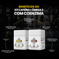 Kit Cafeína 60 Cáps + Ômega 3 com Coenzima Q10 60 Cáps