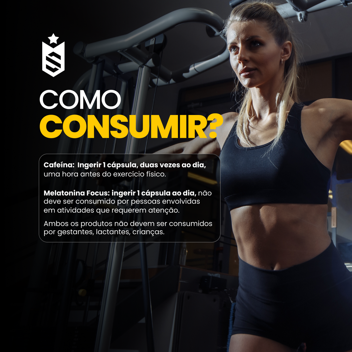 Kit Cafeína 60 Cáps + Melatonina Focus 30 Cáps