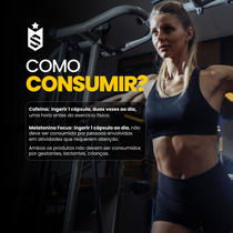 Kit Cafeína 60 Cáps + Melatonina Focus 30 Cáps