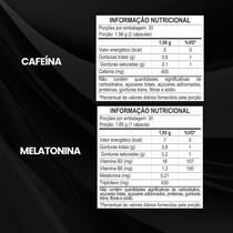 Kit Cafeína 60 Cáps + Melatonina Focus 30 Cáps