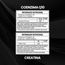 Kit Coenzima Q10 100mg 60 Cáps + Creatina Monohidratada Pote 300g