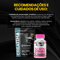 Kit Creatina 150g + Femme Burn 90 Tabletes