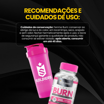 Kit Femme Burn 90 Tabletes + Coqueteleira Slim Pink 600ml