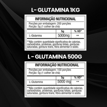 Kit Glutamina 1kg + Glutamina 500g