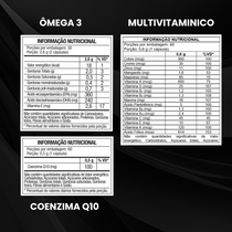 Kit Multivitamínico + Ômega 3 1000mg + Coenzima Q10 100mg 60 Cáps