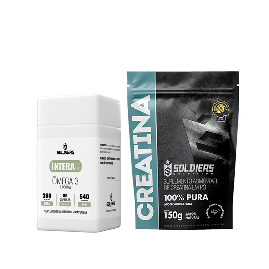 Kit Creatina 150g + Ômega 3 1000mg 90 Cáps
