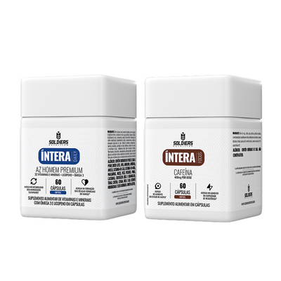 Kit Cafeína 400g 60 Cáps + AZ Homem 60 Cáps