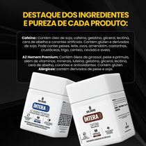 Kit Cafeína 400g 60 Cáps + AZ Homem 60 Cáps