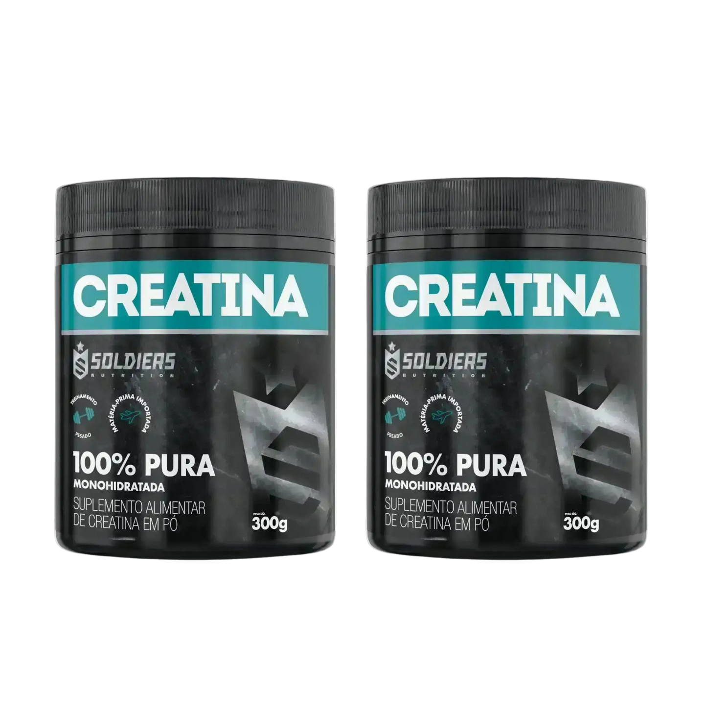 Kit: 2x Creatina Pote 300g - Soldiers Nutrition
