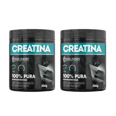 Kit: 2x Creatina Pote 300g - Soldiers Nutrition