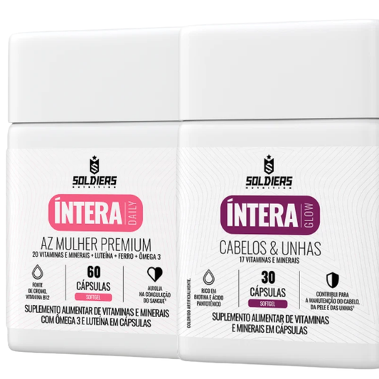 Kit AZ Mulher Premium 60 Cáps + Multivitamínico Cabelos & Unhas 30 Cáps