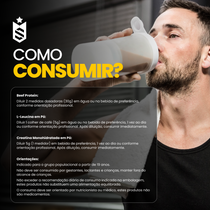 Kit Beef Protein 26g Proteína 900g + L - Leucina 250g + Creatina Monohidratada 250g