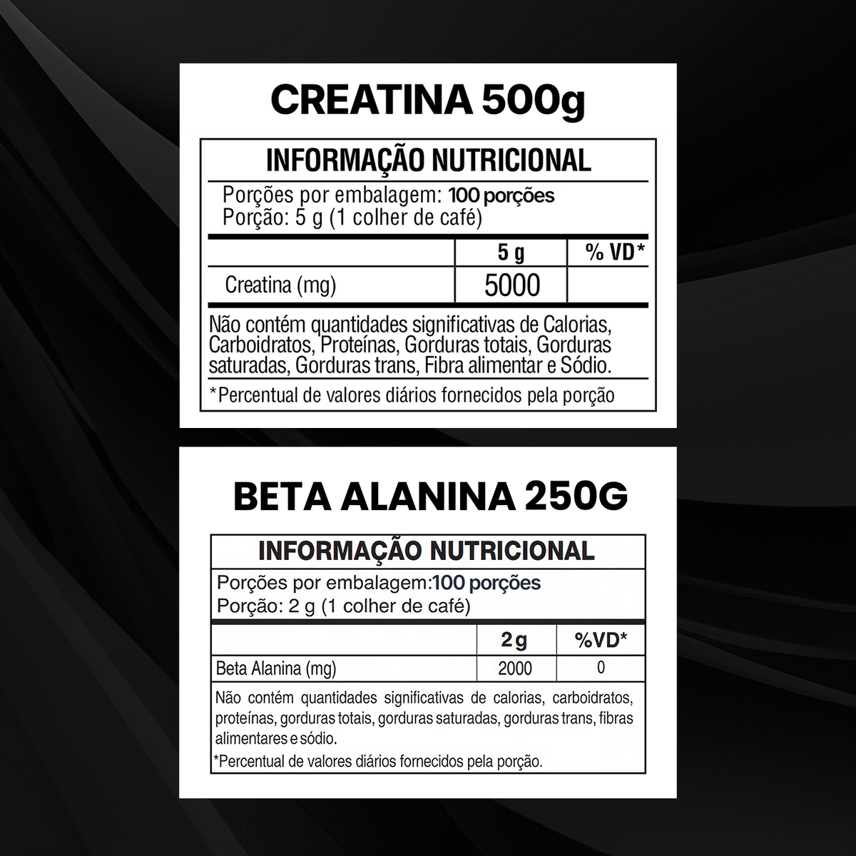 Kit Beta Alanina 250g + Creatina Monohidratada 500g