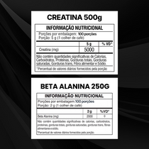 Kit Beta Alanina 250g + Creatina Monohidratada 500g