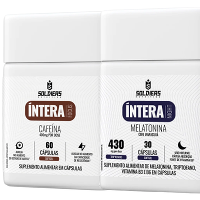 Kit Cafeína 60 Cáps + Melatonina Focus 30 Cáps