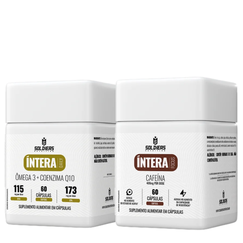 Kit Cafeína 60 Cáps + Ômega 3 com Coenzima Q10 60 Cáps