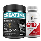 Kit Coenzima Q10 100mg 60 Cáps + Creatina Monohidratada Pote 300g 1