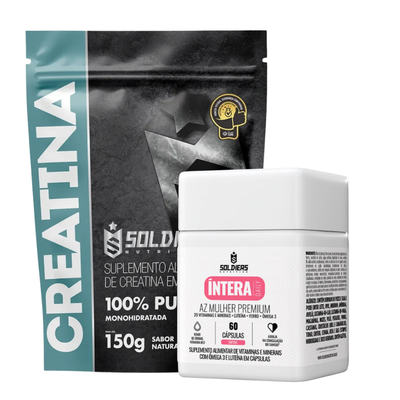 Kit Creatina 150g + AZ Mulher 60 Cáps