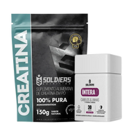 Kit: Creatina 150g + Cabelos e Unhas Intera - Soldiers Nutrition