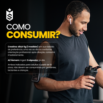 Kit Creatina 150g + AZ Homem 60 Cáps