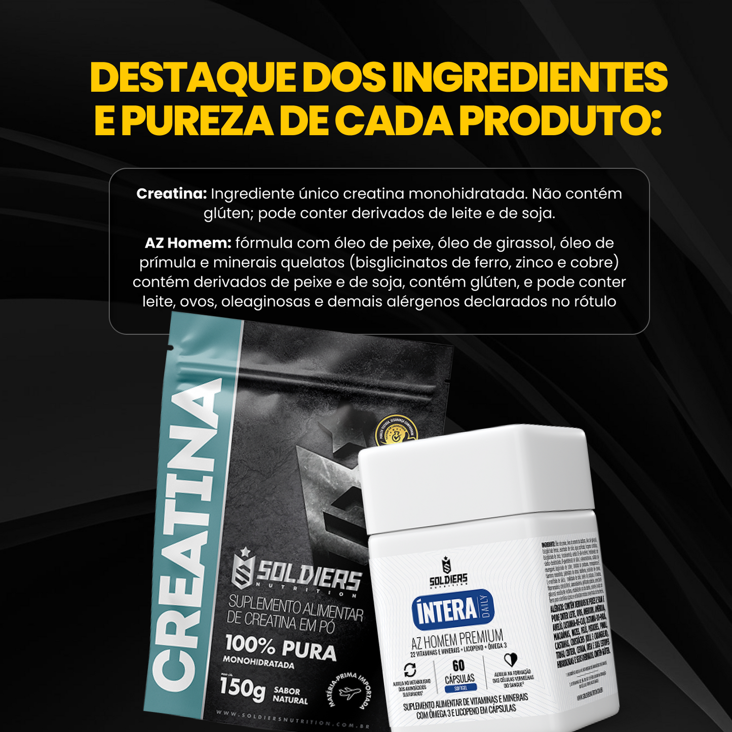 Kit Creatina 150g + AZ Homem 60 Cáps