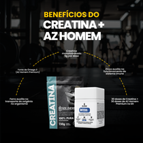 Kit Creatina 150g + AZ Homem 60 Cáps