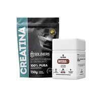 Kit Creatina Monohidratada 150g + Cafeína 400g 60 Cáps