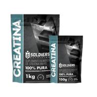 Kit: Creatina Monohidratada 1kg + Creatina Monohidratada 150g - Soldiers Nutrition