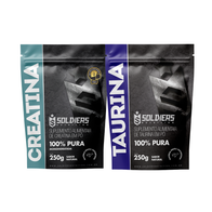 Kit Creatina Monohidratada 250g + Taurina 250g