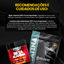 Kit Beta Alanina 250g + Creatina Monohidratada 500g