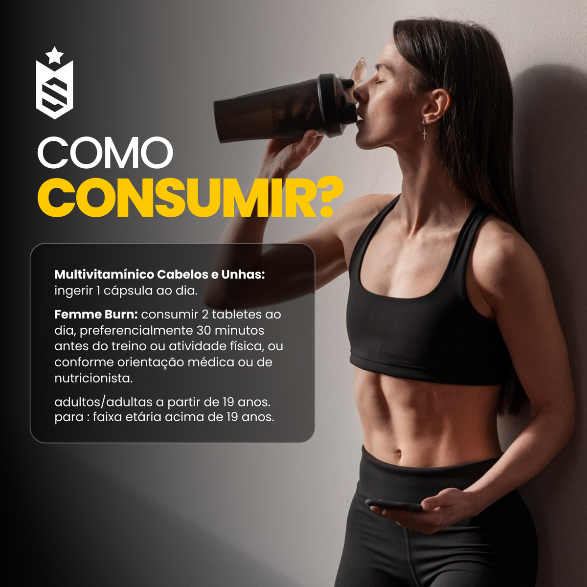 Kit Multivitamínico Cabelos e Unhas 30 Cáps + Femme Burn 90 Tabletes