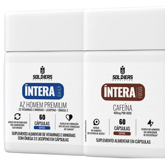 Kit Cafeína 400g 60 Cáps + AZ Homem 60 Cáps