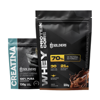 Kit Whey Core 900g + Creatina 150g
