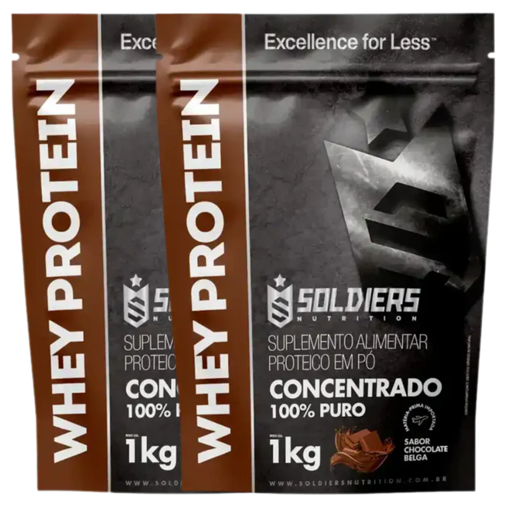 Kit Whey Protein Concentrado - 2kg