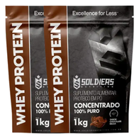Kit Whey Protein Concentrado - 2kg