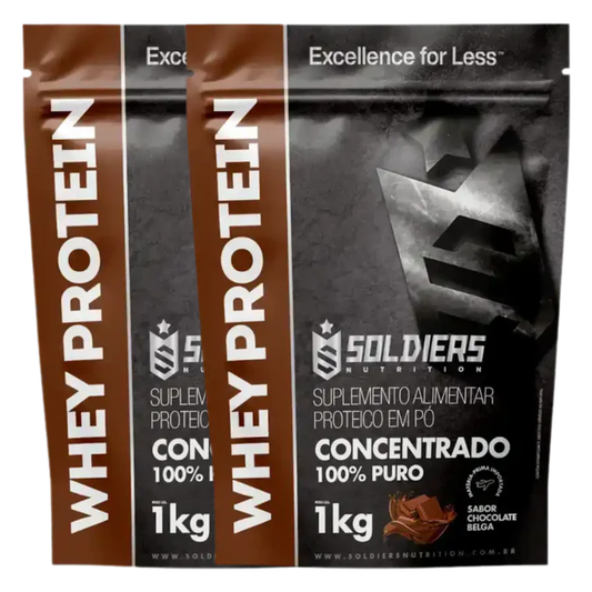 Kit Whey Protein Concentrado - 2kg
