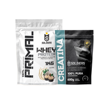 Kit Whey Protein Primal 1kg + Creatina Monohidratada 600g