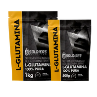 Kit Glutamina 1kg + Glutamina 500g