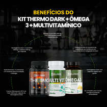 Kit Thermo Dark + Ômega 3 + Multivitamínico - 60 Cáps