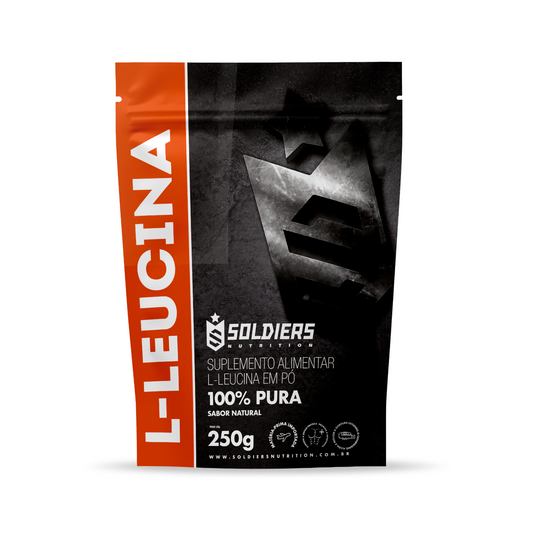 L - Leucina 250g - 100% Pura Importada - Soldiers Nutrition