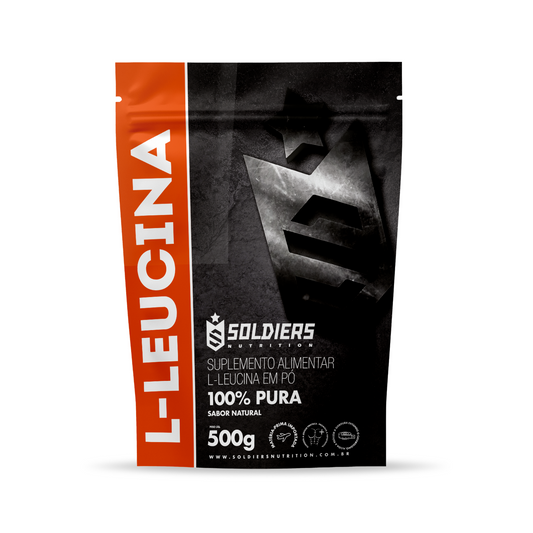 L - Leucina 500g - 100% Pura Importada - Soldiers Nutrition