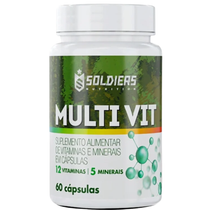Multivitamínico 12 Vitaminas e 5 Minerais - 60 Cáps
