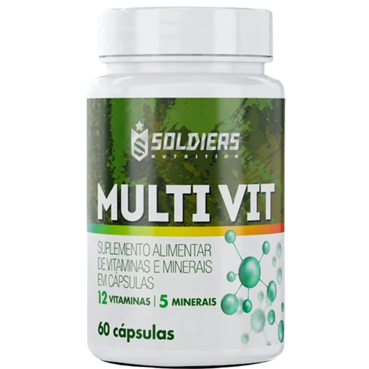 Multivitamínico 12 Vitaminas e 5 Minerais - 60 Cáps
