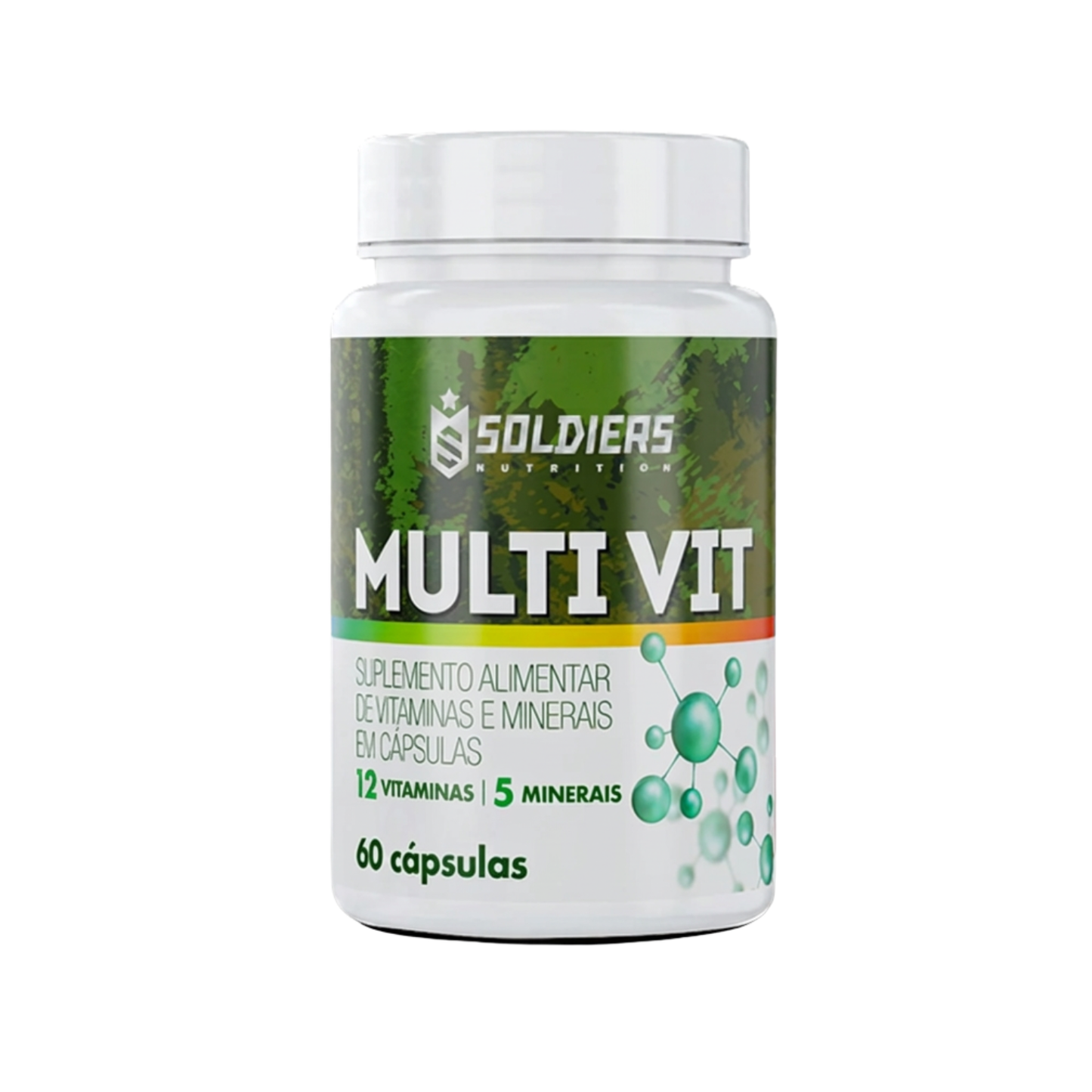 Multivitamínico 12 Vitaminas e 5 Minerais - 60 Cáps