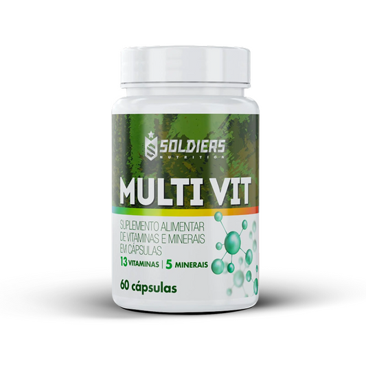 Multivitamínico - 5 Minerais - 12 Vitaminas - Soldiers Nutrition