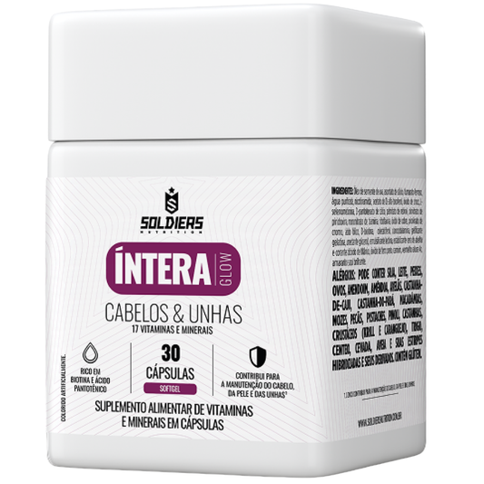 Multivitamínico Cabelos & Unhas 30 Cáps - Íntera Glow