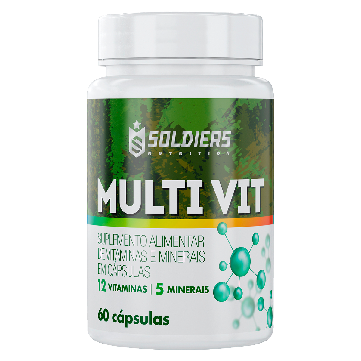 Multivitamínico 12 Vitaminas e 5 Minerais - 60 Cáps
