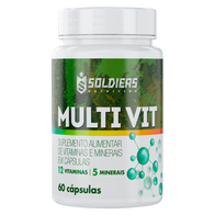 Multivitamínico 12 Vitaminas e 5 Minerais - 60 Cáps