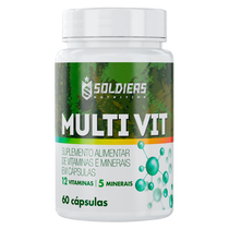 Multivitamínico 12 Vitaminas e 5 Minerais - 60 Cáps