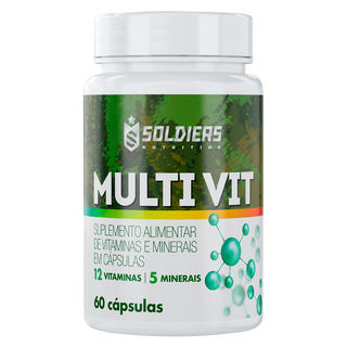 Multivitamínico 12 Vitaminas e 5 Minerais - 60 Cáps